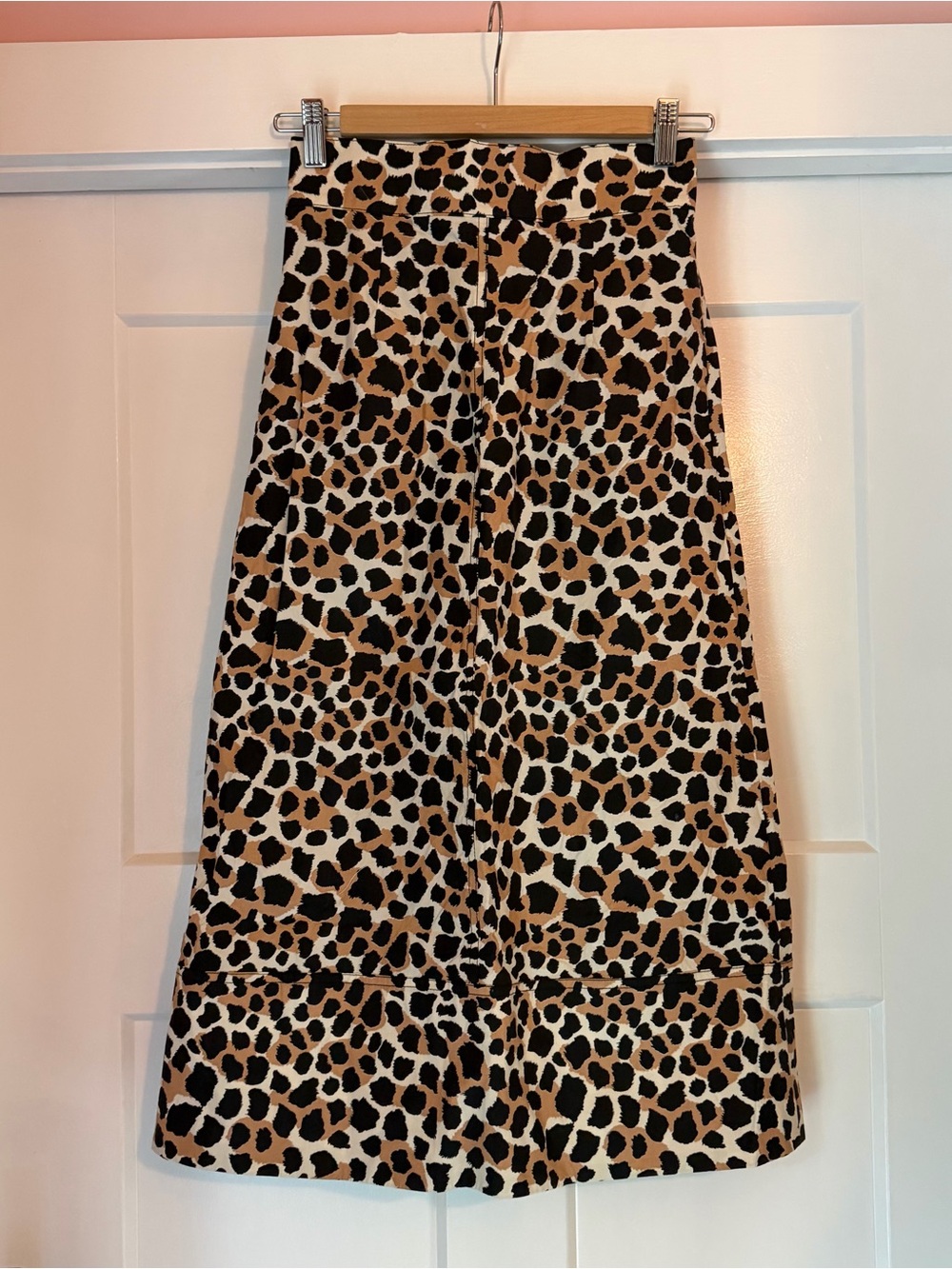 Sea New York Leopard Print Midi Skirt